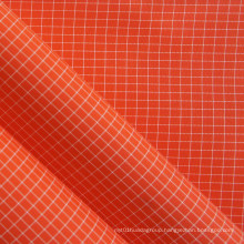 White Yarn Ripstop Oxford PVC Nylon Fabric